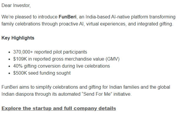 Funberi E Mail Content